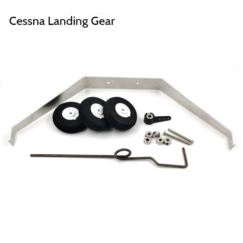 

Cessna 182 Landing Gear Model Aircraft Fixed Wing Aircraft Steering Front Rear Wheels Front Three Point Upgrade Shock Absorber