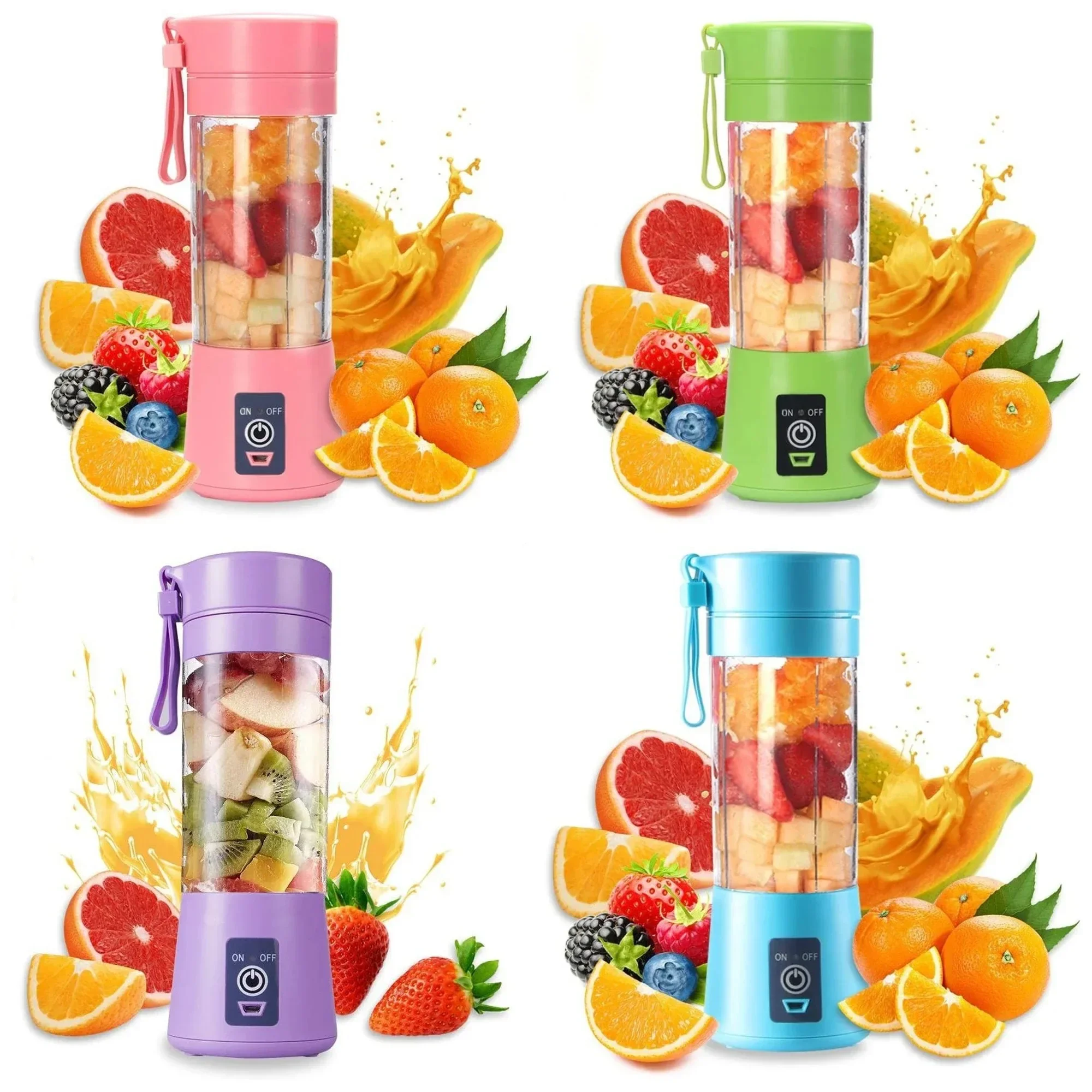 Mini máquina portátil Juicer Misturadores de frutas Extratores de frutas Fabricante de suco multifunções Misturador de batidos