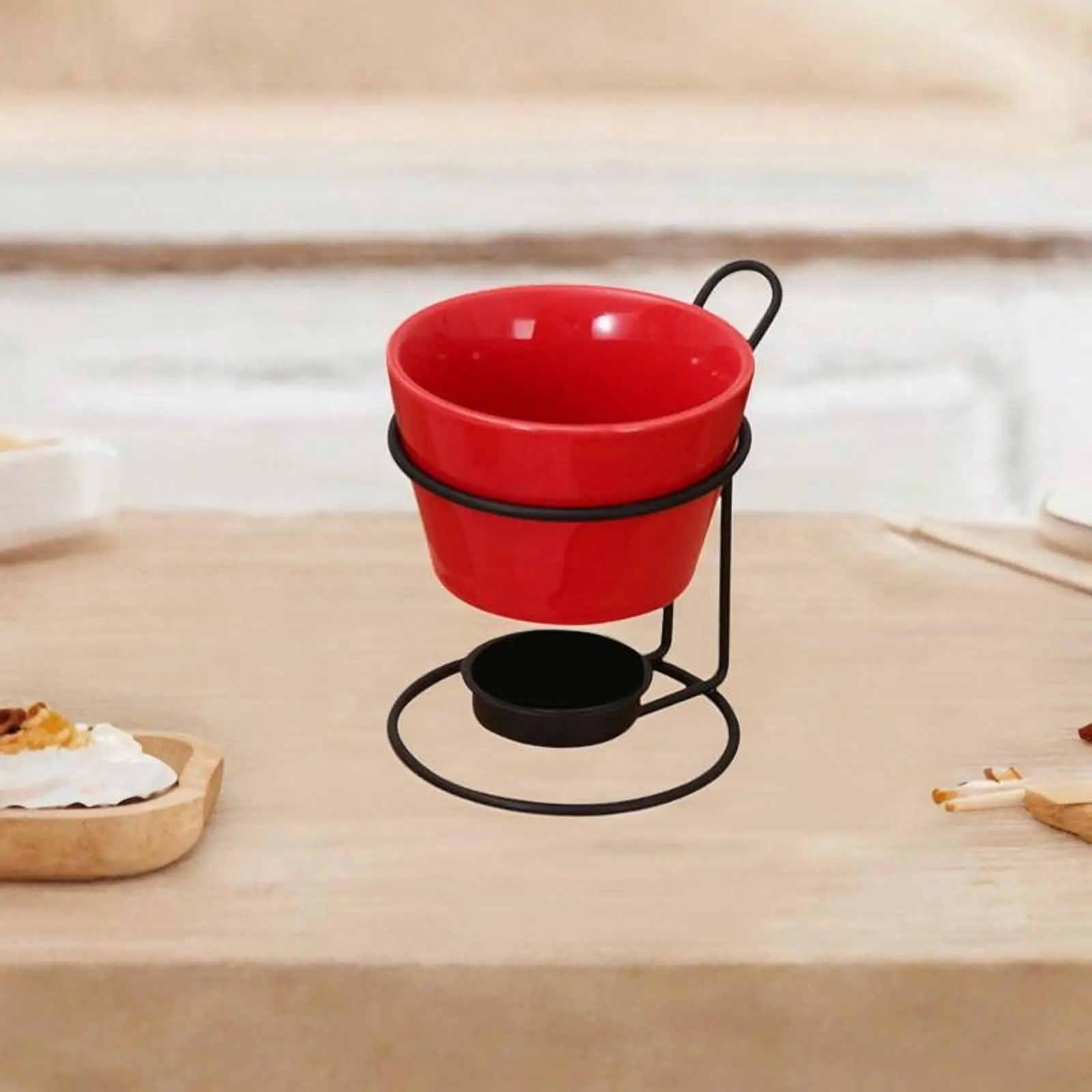 Fondue Pot Set Fondue Fondue Machine with Rack Kitchen Appliances Melt Pot Cheese Fondue Pot for Party Birthday Tapas Snack