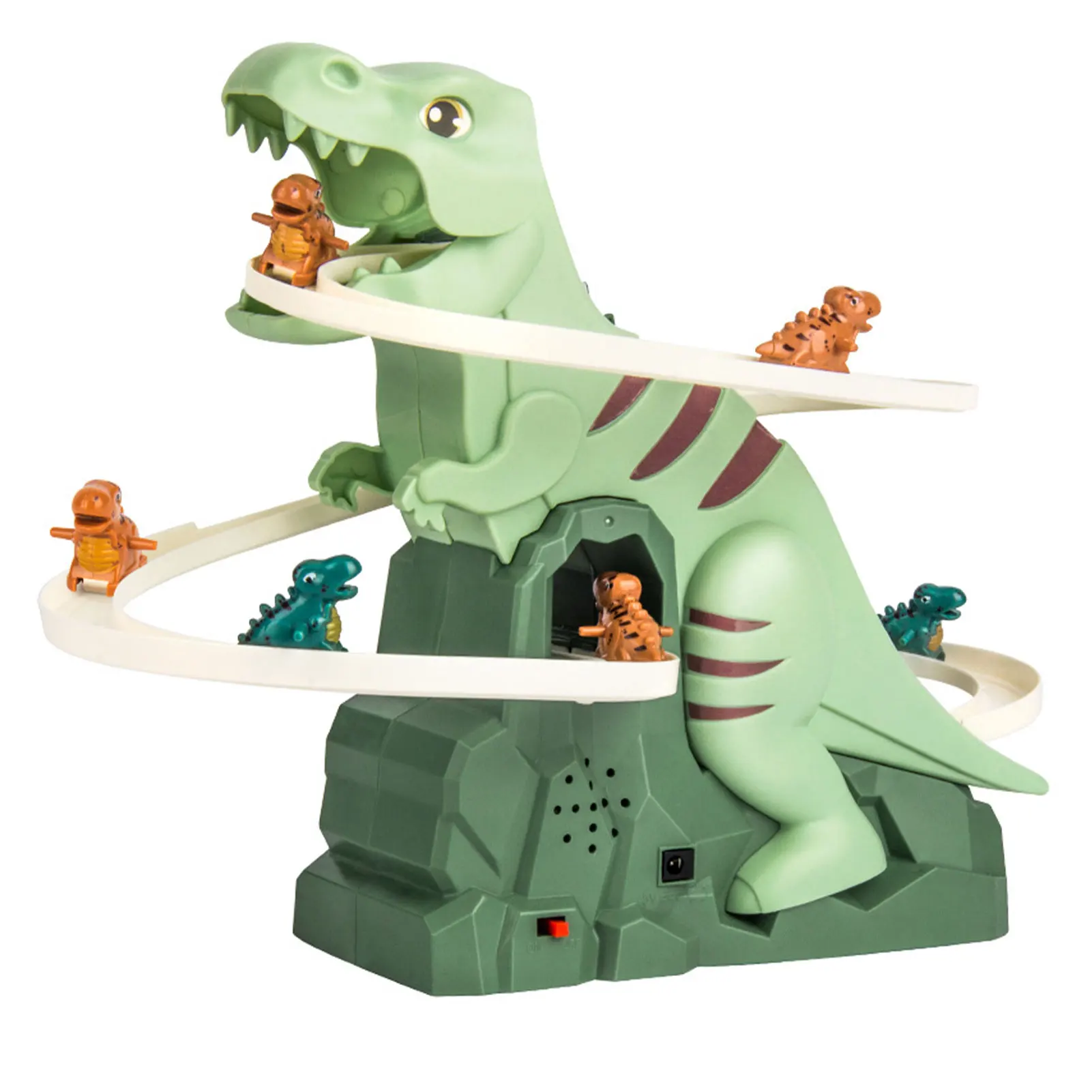 Puzzle Dinosaur Toys Colorful Dinosaurs For Visual Color Recognition Dinosaur Slide Assembly Set