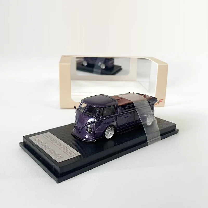 

LF 1:64 Model Car T1 Pickup RWB Wide Body Alloy Die-Cast Vehicle Lavender Color