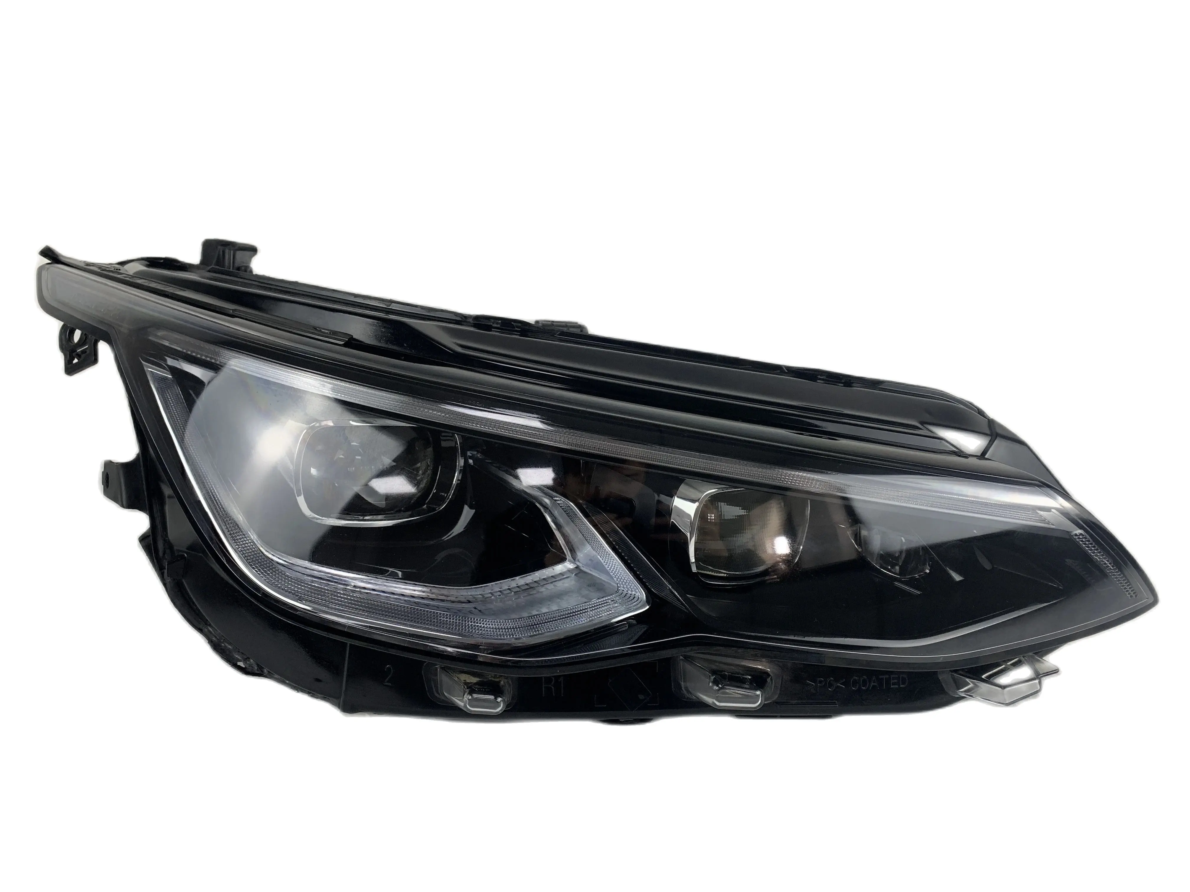 

LED Headlamp Lens for Volkswagen, VW Golf 8, R-Line GTI, IQ, 2020, 2021, 2022, Car Accessories Original Headlights With Black