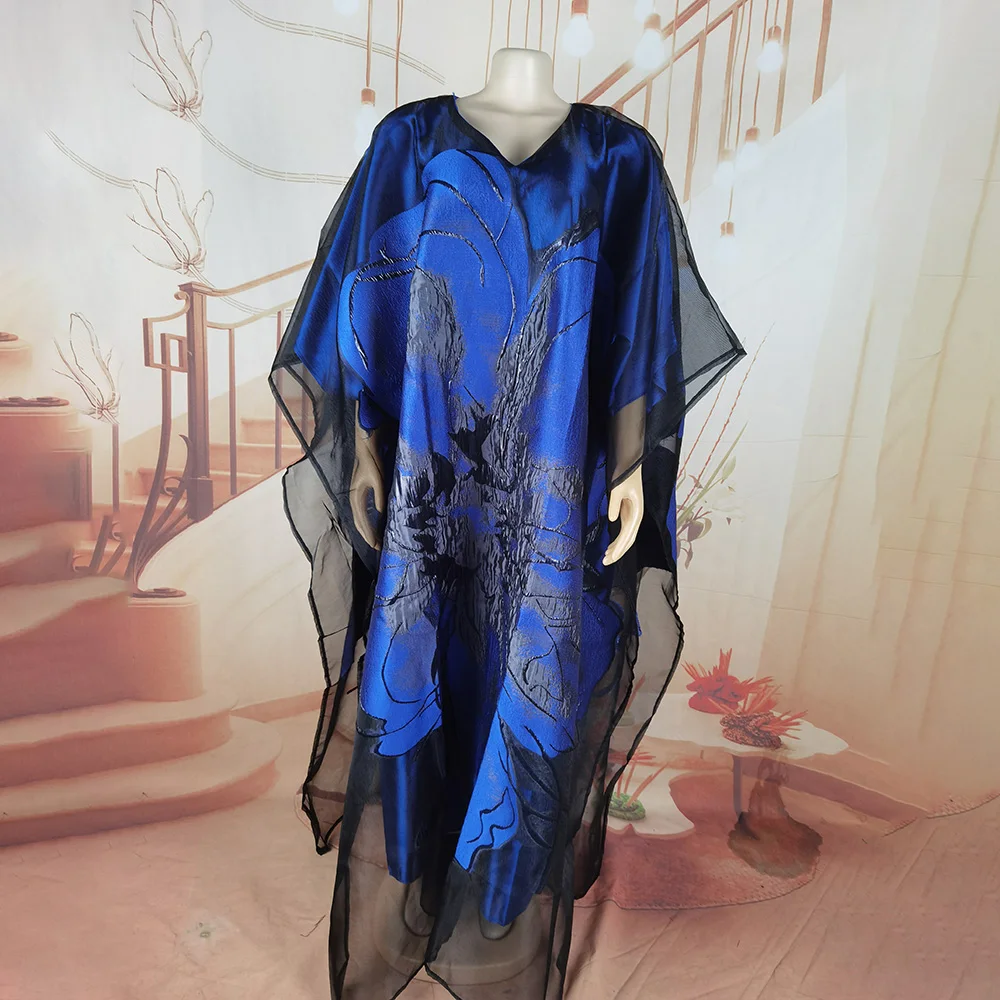 Neue Afrikanische Kleider für Frauen Luxuriöse Bestickte Afrikanische Kleider Zweiteiliges Set Afrikanisches Kleid für Damen – Detail 5