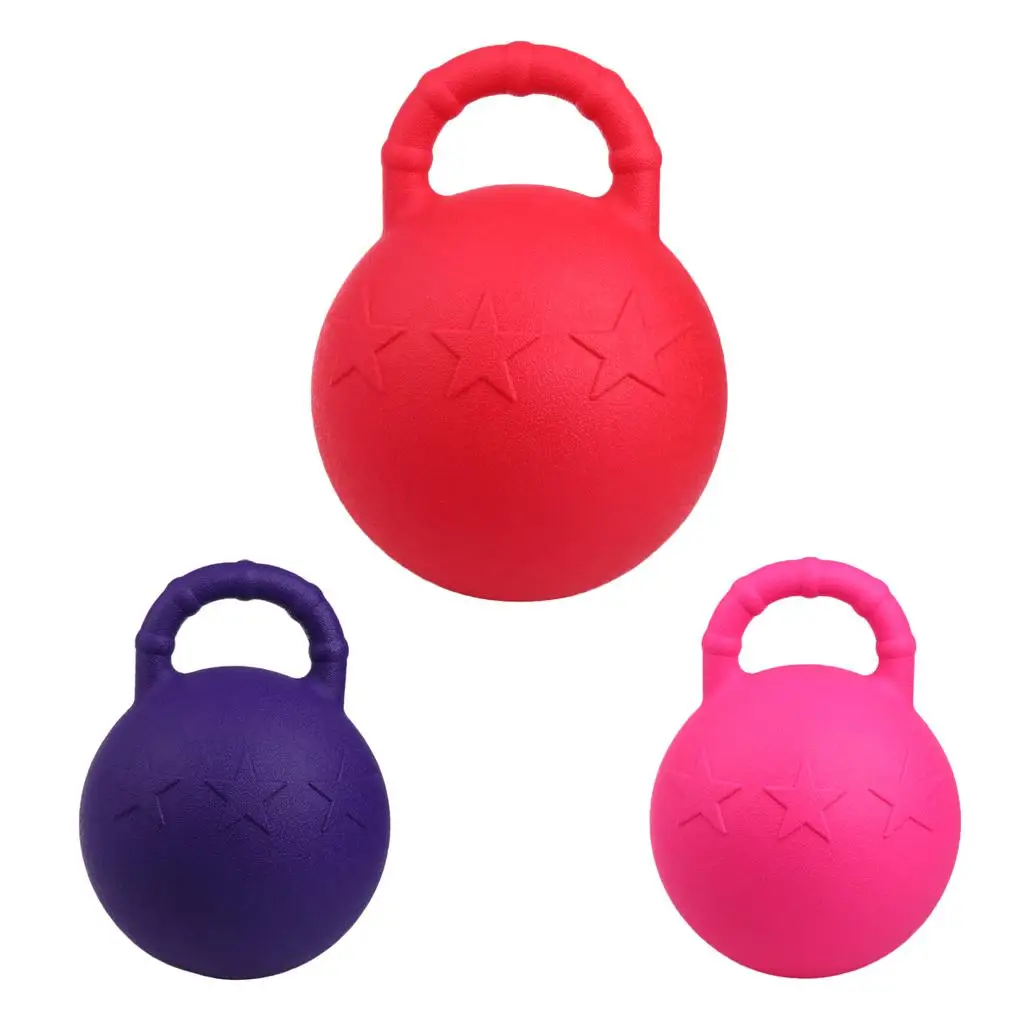 Pelota de goma para masticar de caballo de alta resistencia, pelota de juego sólida equina de 25/28cm, juguetes de juego perfumados de frutas para caballos, pelota de juego para mascotas Joy Fun