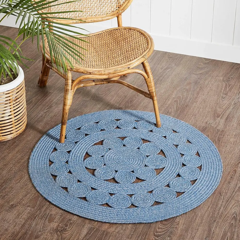 

Celeste Blended Blue Indoor/Outdoor Rug 3Ft Round
