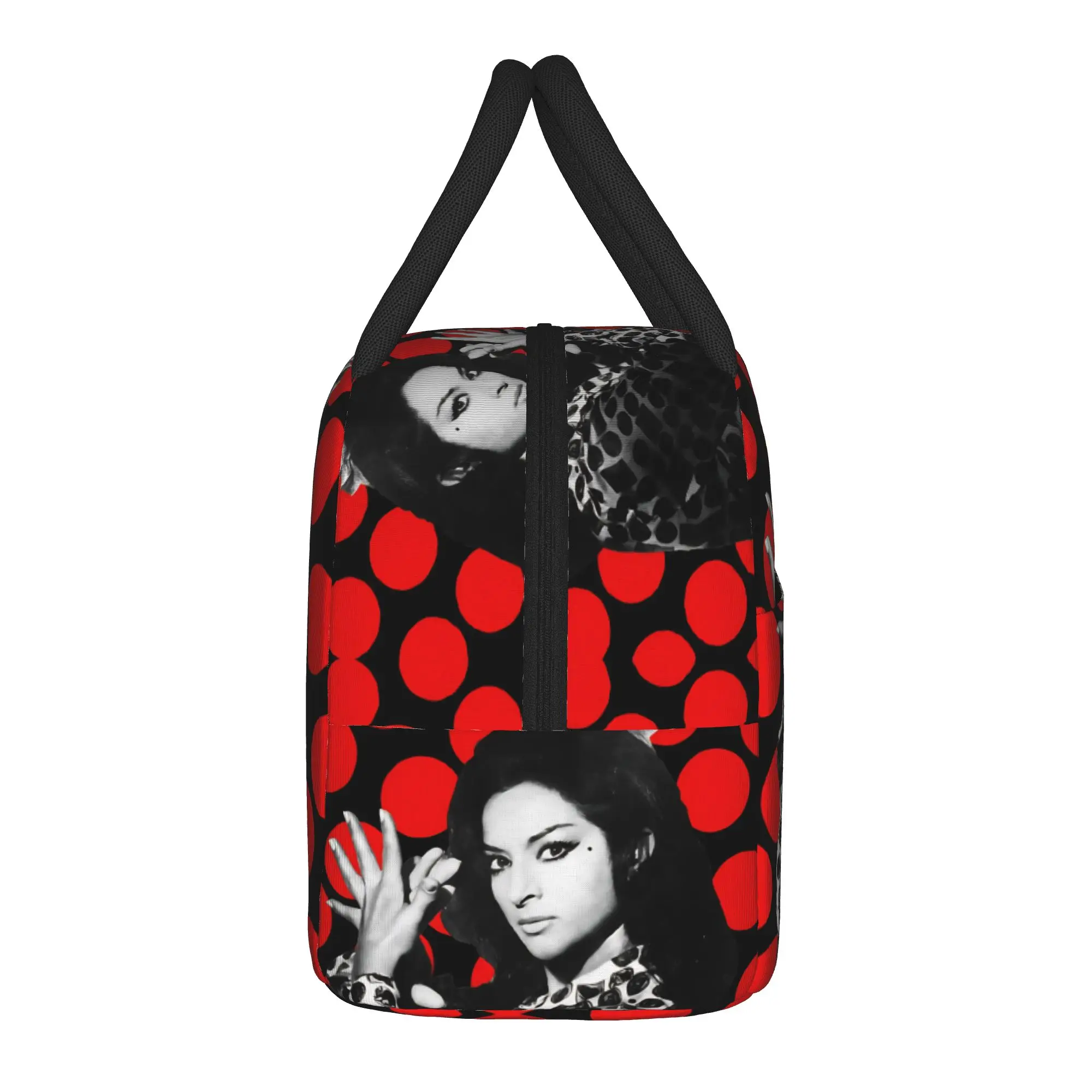 Lola Flores Spanish Dancer Lunch Bag Kawaii Lunch Box Outdoor Picnic  Zipper Thermal Lunch Bags For Child Oxford Cooler Bag