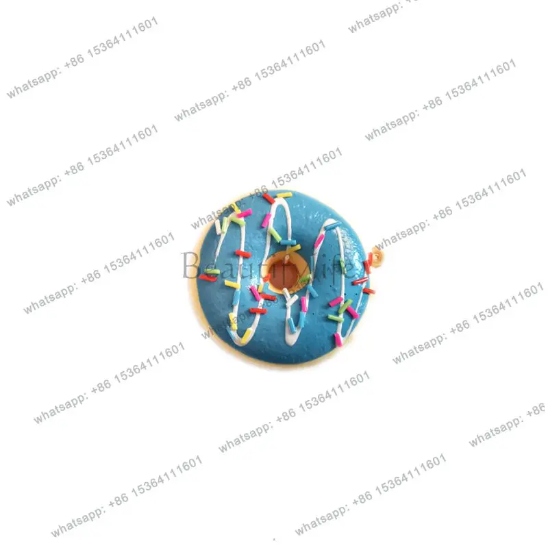 Simulation donut model color set small pendant props