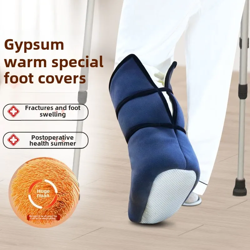 Adjustable Orthopedic Foot Cover Winter Warm Fracture Recovery Boot Cotton Ankle Protector Cast Splint Shoe Injury Cold Weather