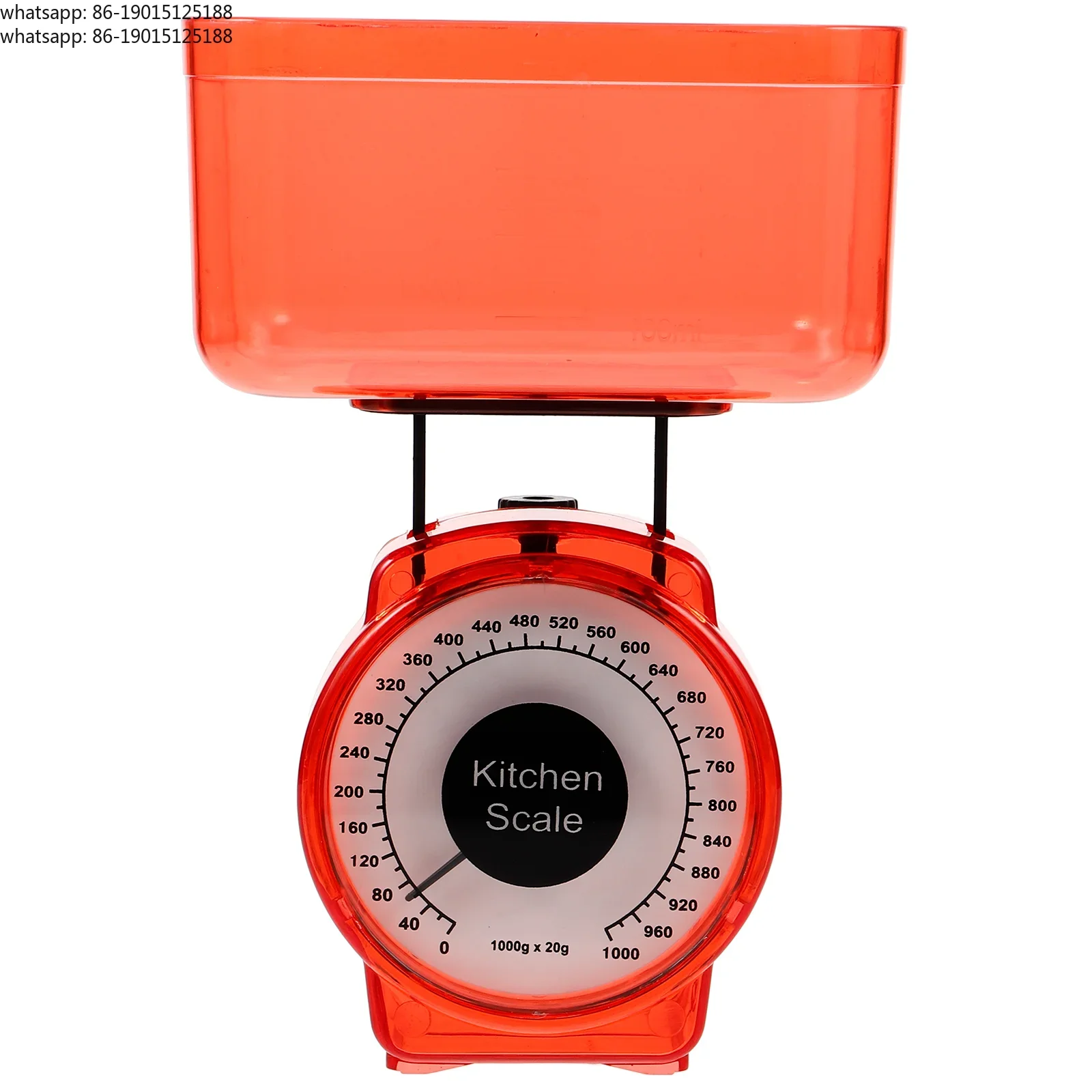 Lightweight portable kitchen scale, high-precision food balance for multifunctional weighing, plastic kitchen scale