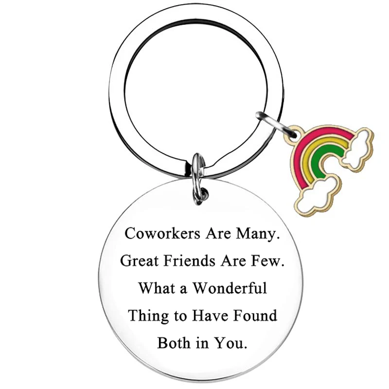 Colleague Leaving Gift Thank You Keychain for Coworker Retirement for Coworker Friend Inspirational Keychain Gift