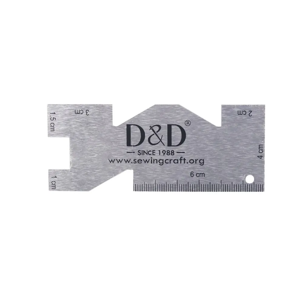 Metal Measuring Gauge Quilting Ruler High Quality Hand Sewing Templates Ruler Sewing Gauge for Patchwork Sewing Tool Accessory