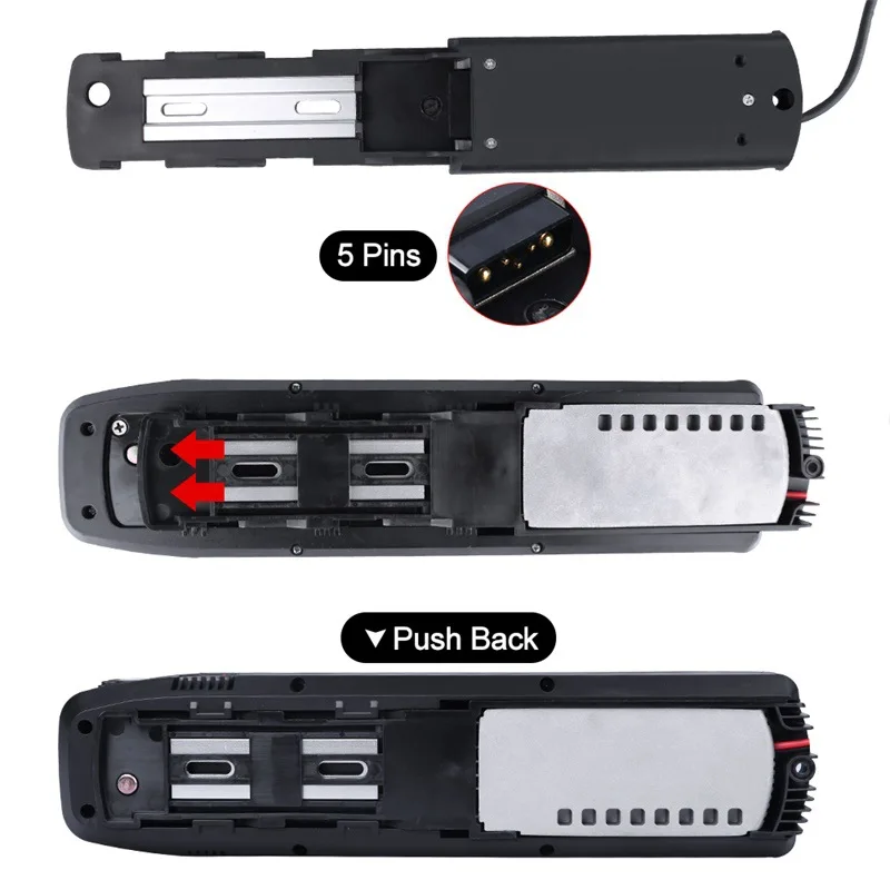 

5-контактный кронштейн для крепления аккумулятора электрического велосипеда для Hailong-2, крепежная стойка для литиевой батареи электронного велосипеда, аксессуары для велоспорта
