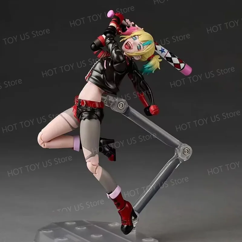 In Stock Kaiyodo Harley Quinn Revoltech AMAZING YAMAGUCHI Suicide Squad The Clown's Girl Movability Model Toys view 4