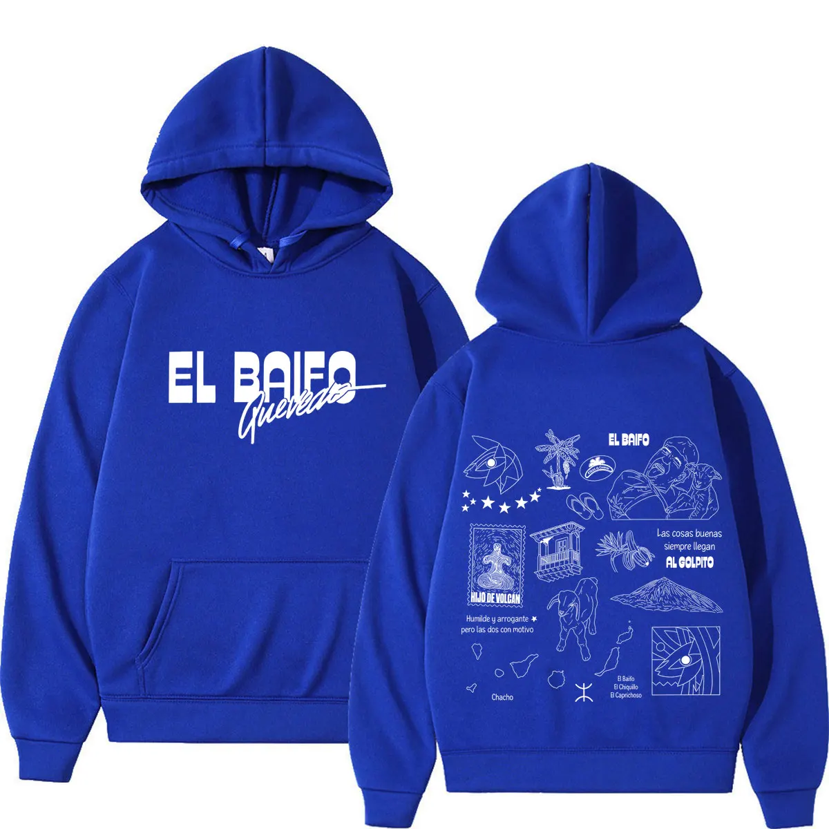QUEVEDO EL BAIFO Album 2026 Tour Grafik-Hoodies für Herren und Damen, Hip-Hop-Pullover, Herbst-Winter, locker geschnitten, lässig, hochwertige Sweatshirts – Detail 10