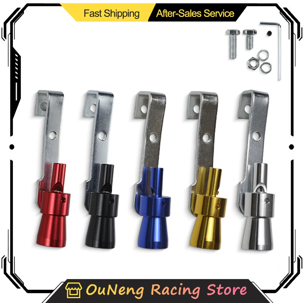 

Universal Turbine Exhaust Whistle Modified with Exhaust Sound Simulator Motorcycle Tailpipe Automobile Pipe Sounder 5 Colors