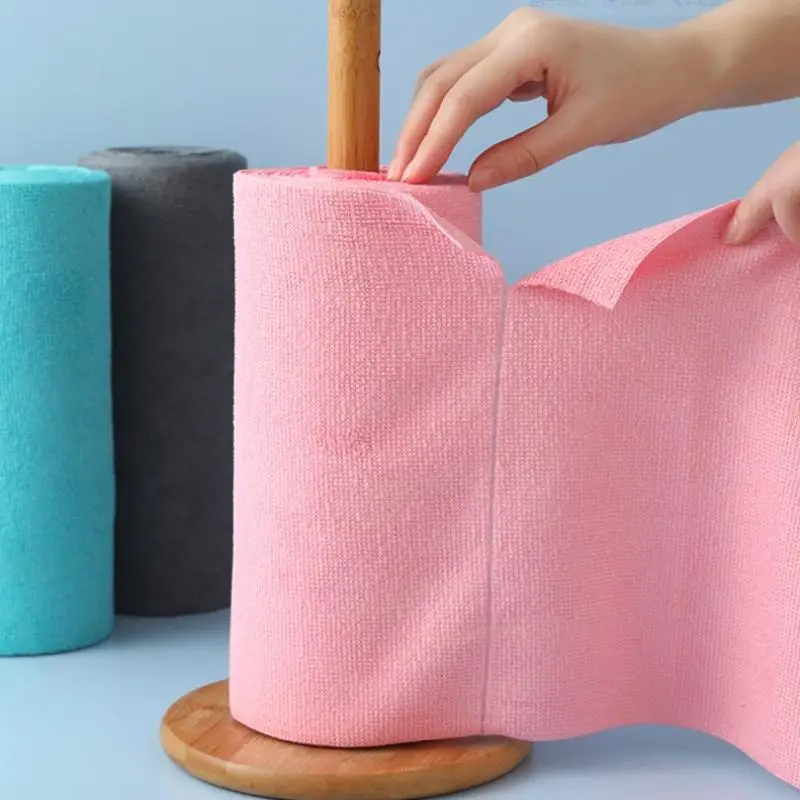 1 Roll/20pcs Microfiber Cleaning Cloths Reusable Lint-Free Towels For Kitchen Super Absorbent, Quick-Dry Kitchen Towels