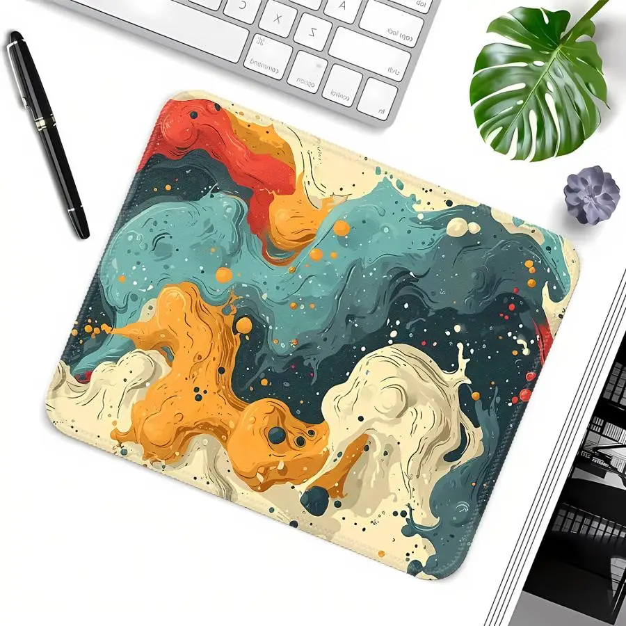 Abstract Art Splash Mouse Pad office Pad Computer Laptop Pad Keyboard Mouse Pad Game Console Pad Desk accessories Waterproof