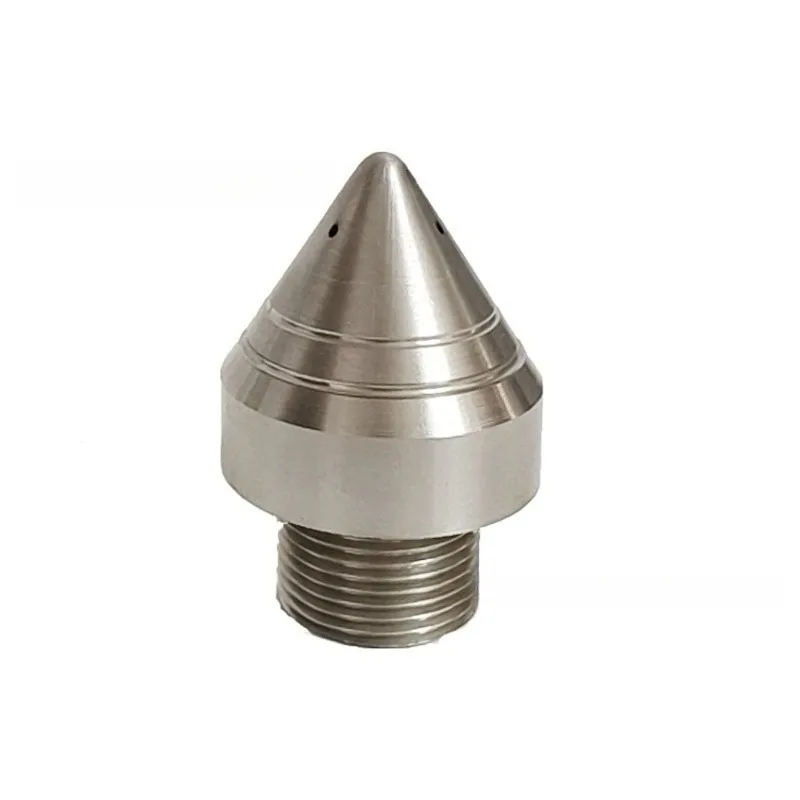 Mini Puncture High Pressure Nozzle External Thread Stainless Steel Jet Head for Sewer Silt Grease Drain Pipe Cleaning Parts
