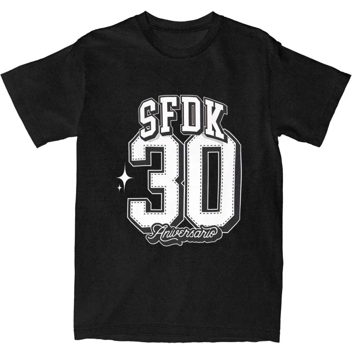 Camiseta SFDK de 30 ° aniversario para hombre, camisetas de moda de verano, ropa de calle suelta, ropa de algodón puro, regalo