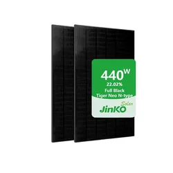 Jinko Tiger Neo N-Type 54HL4R-B All Black Monofacial Solar Power Panel 430w 435w 440w 445w 450w 455w N type Solar Panel Nigeria