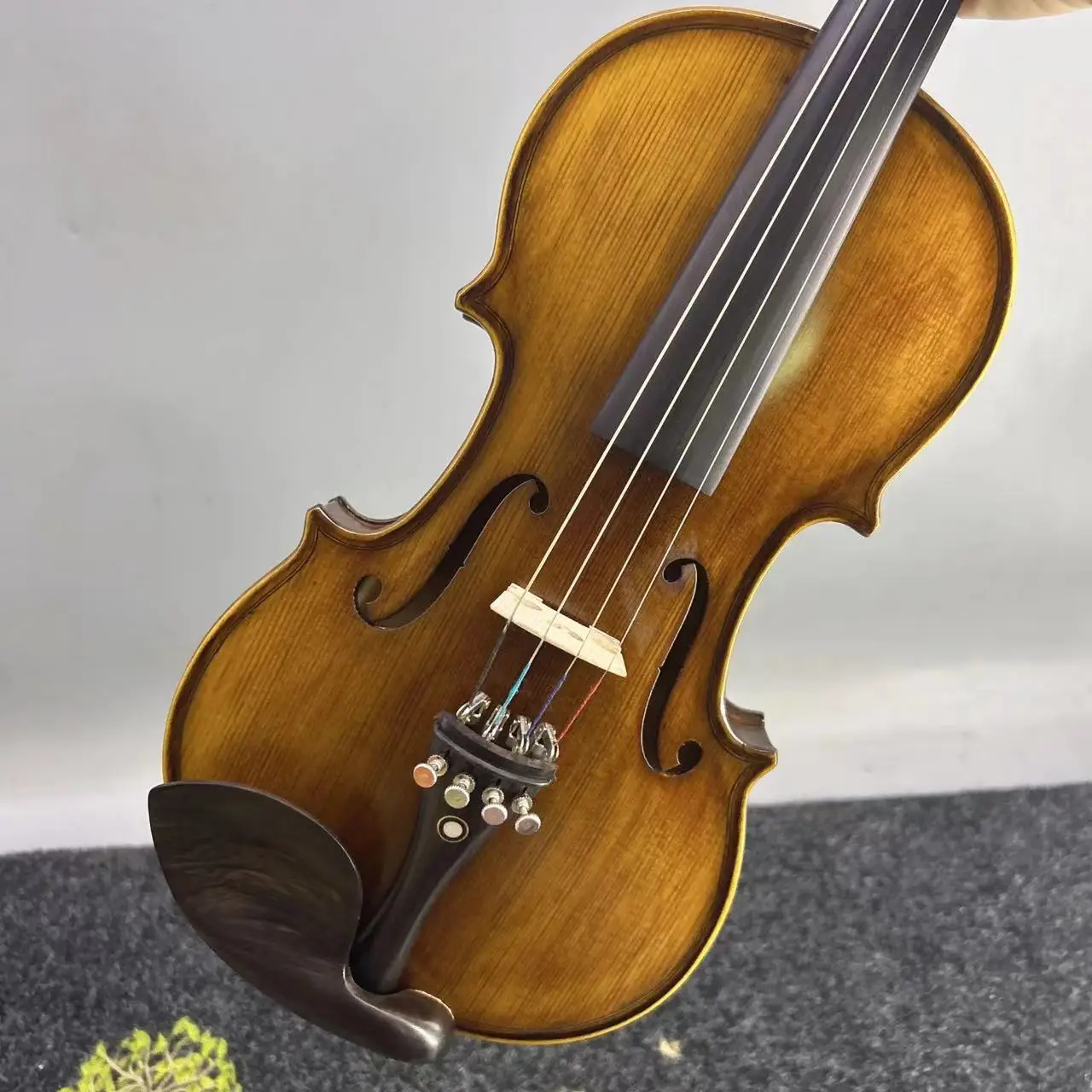 Guarneri Cannon 1743 High Precision Custom European Flame Maple Wood Handmade Violin Professional Antique Finish Instrument