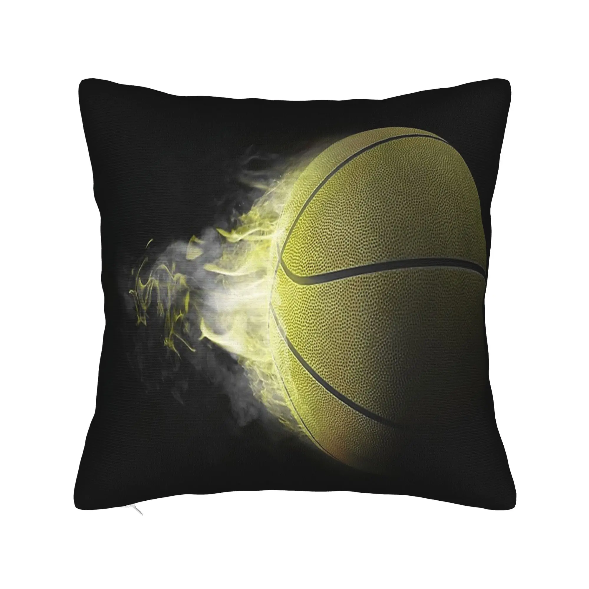 Basketball Square Pillow Case Sport Lover Cushion Covers Custom Zippered Decor Pillowcase for Living Room 40x40cm