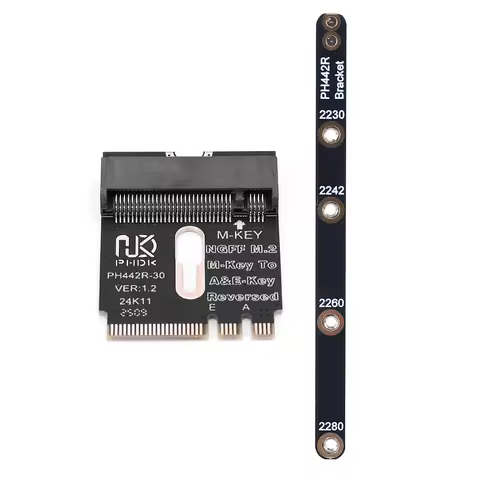 M.2 A+E To NVME SSD Adapter A/E Key To M Key PCIE 4.0 Riser Card M2 WIFI Interface for Laptop Mainboard SSD 2280