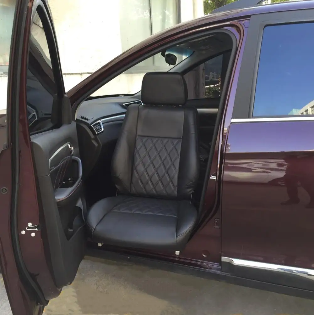 Electric Adjustable Leather Passenger Seat Car Swivel Turning Seat for Disabled People  Users CE Certification