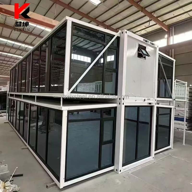 Luxury 20ft 40ft Expandable Prefab House Portable Foldable Steel Folding Container Home 2 Bedrooms