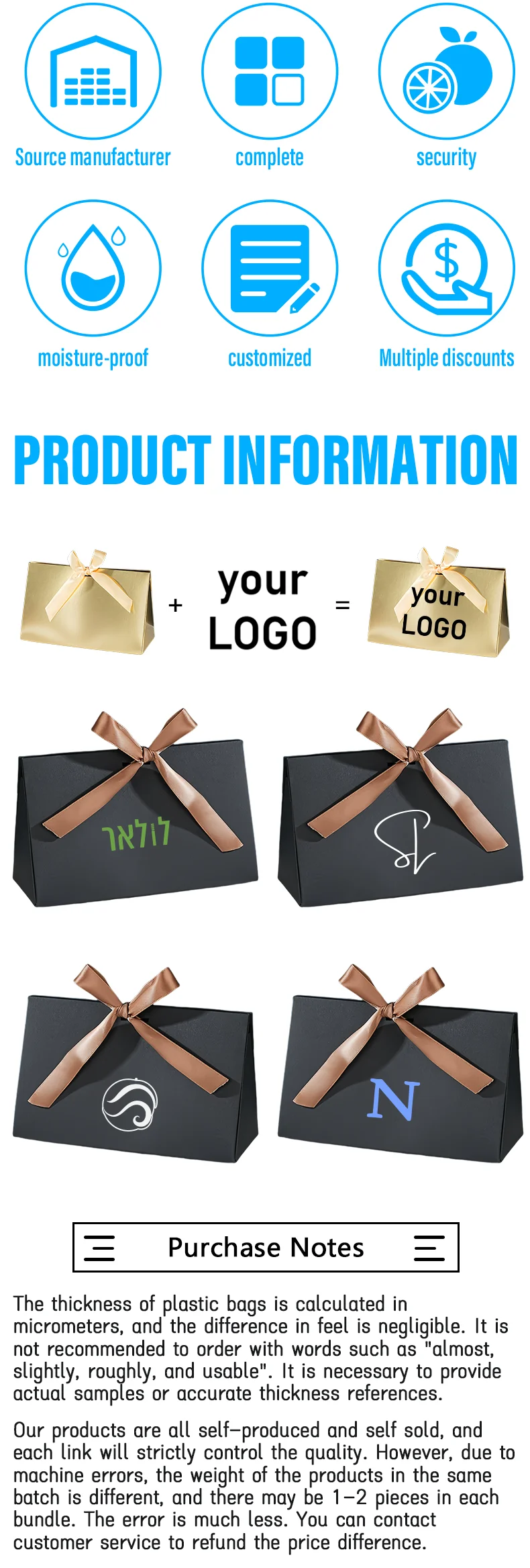 20 Stück Hochwertige Faltbare Geschenkboxen für Hochzeiten, Weihnachten, Geburtstagsfeiern, Mystery-Boxen mit Individuell Bedrucktem Logo – Detail 5