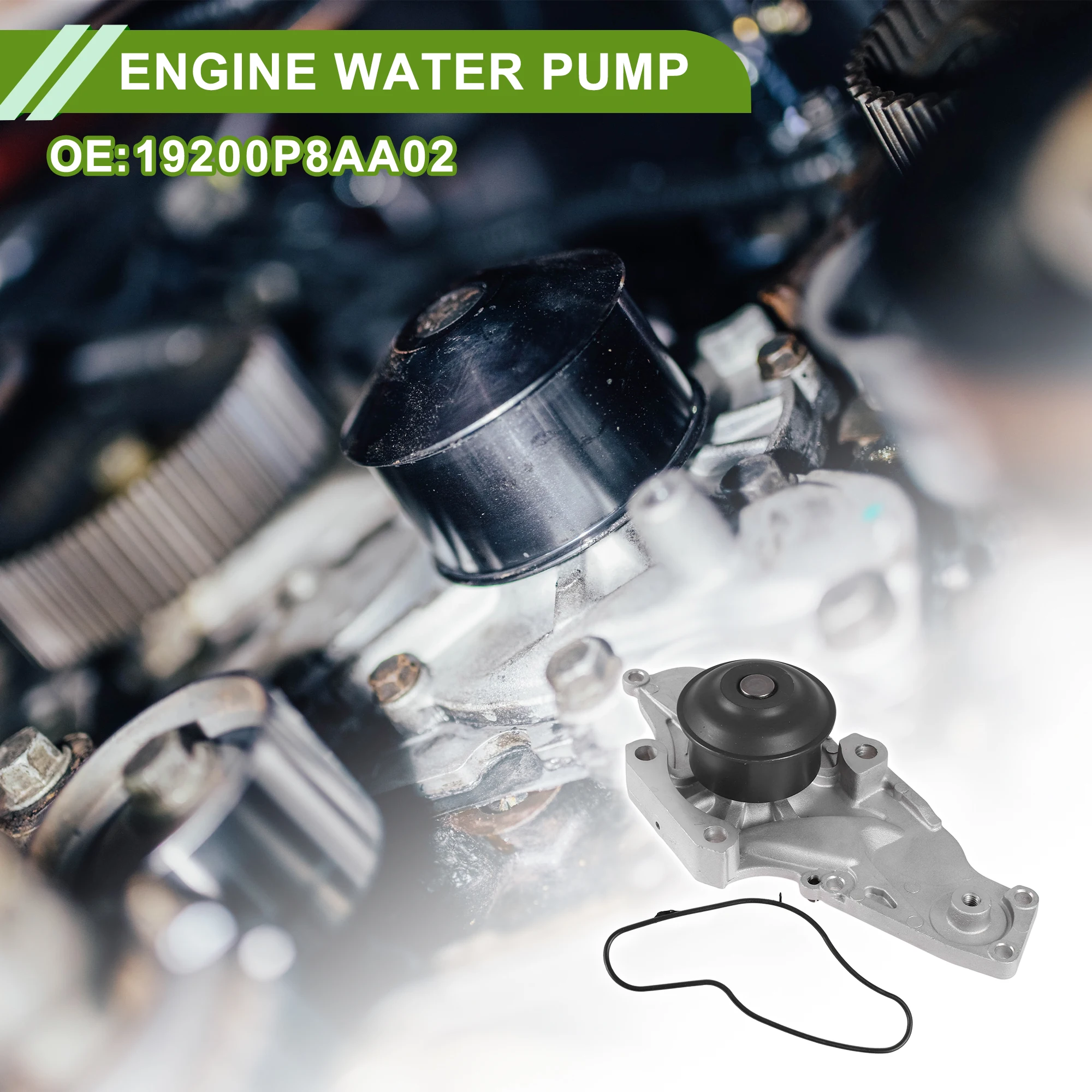 

Водяной насос двигателя UXCELL для Honda Accord 1998-2003 No.19200P8AA02 Насос охлаждающей воды