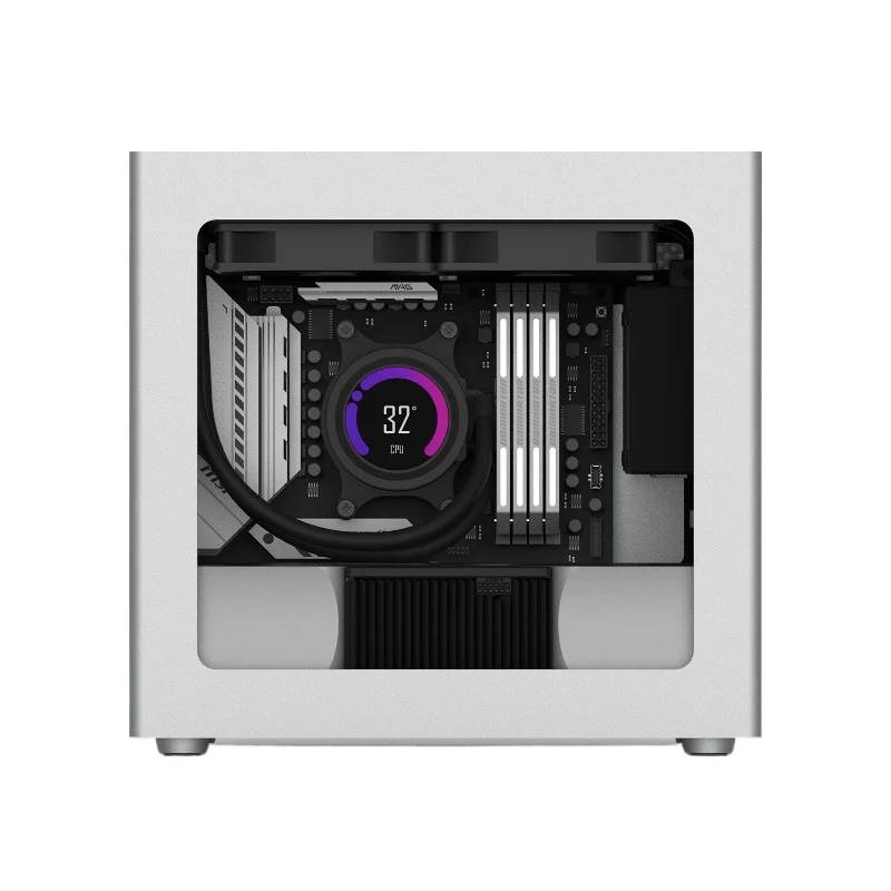 Prime Minister Z18 Side Transparent Version MATX Aluminum Alloy Integrated Shell Direct Plug Water-Cooled ITX Computer Case