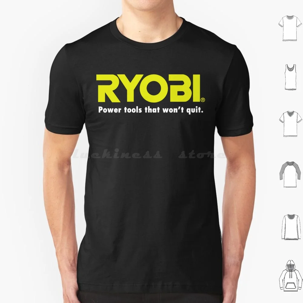 Herramientas eléctricas Ryobi Logo camiseta hombres mujeres niños 6xl Logo herramientas Ryobi Kobalt Cable alimentación Klein electrónica Metabo Hercules tendencia