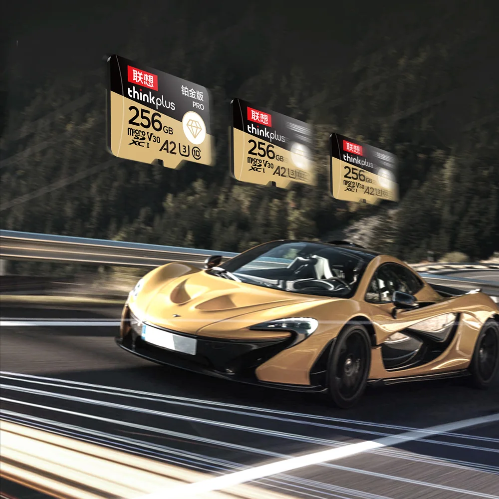 Карта памяти Lenovo Thinkplus Micro SD PRO версии 32 ГБ 64 ГБ 128G 256G до 130 МБ/с Флэш-карта MicroSD C10 U3 A2 V30 4K TF Card