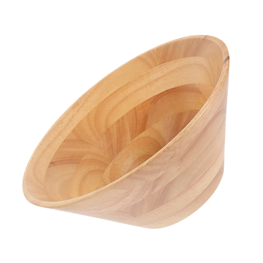 

Cone Shaped Large Wooden Salad Bowl Versatile Food Prep Serving Home Restaurant Cafe Use Wooden Bowls for Salad