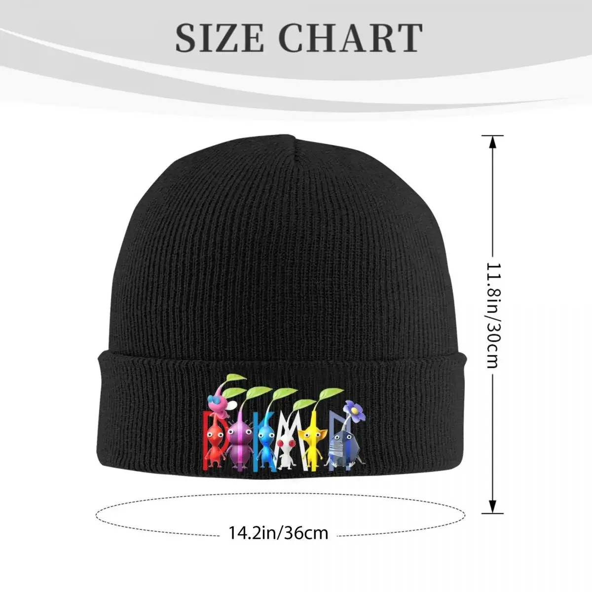 Pikmin Cartoon Knitted Hat Women's Men's Skullies Beanies Autumn Winter Hats Video Game Kids Warm Cap