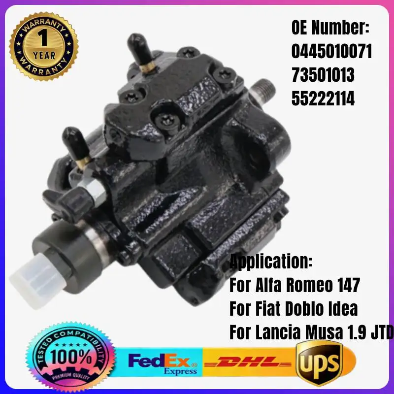 

0445010071 73501013 55222114 Fuel Injection Pump for Alfa Romeo 147 156 Fiat Doblo Idea Lancia Musa 1.9 JTD 937A4000 192B1000