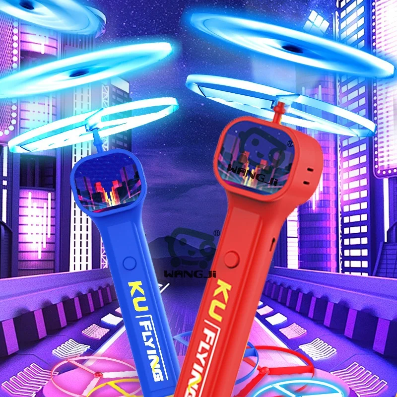 

Креативная светящаяся LED-игрушка-стрекоза из бамбука в стиле фрисби для снятия стресса