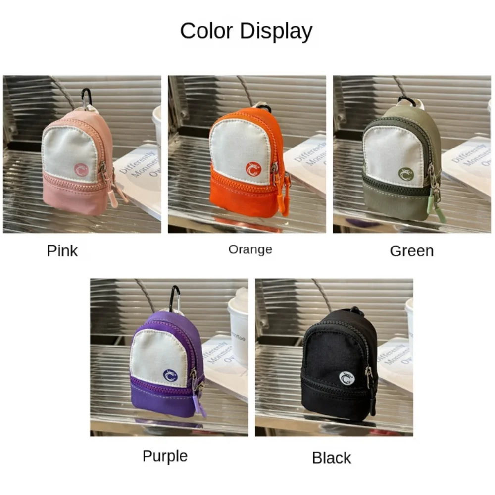 Oxford Cloth Hanging Neck Coin Purse Backpack Pendant Sling Anti-theft Earphone Storage Bag Korean Style Portable Card Bag