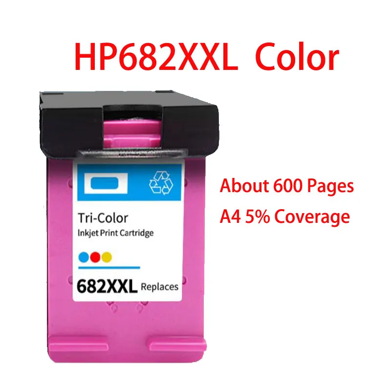 Reemplazo de cartucho de tinta Compatible para impresora HP682 HP682XL HP682XXL HP DeskJet Plus IA 4175 4178