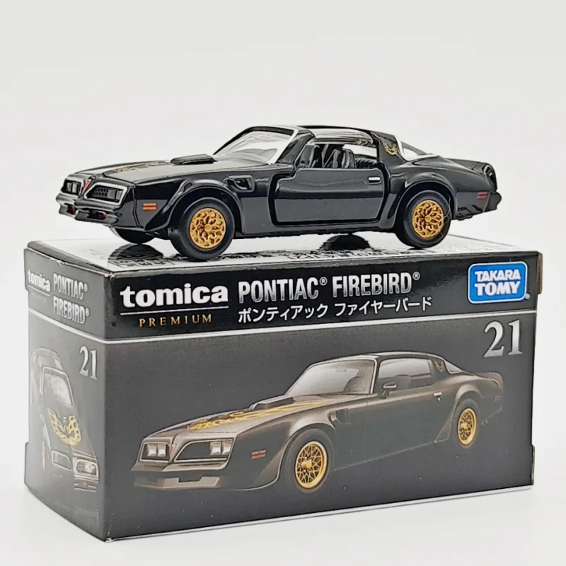 TAKARA TOMY Pontiac Firebird Modelo de coche deportivo Modelo de coche de simulación fundida a presión de aleación, adornos para adultos, juguetes para niños, regalos para niños