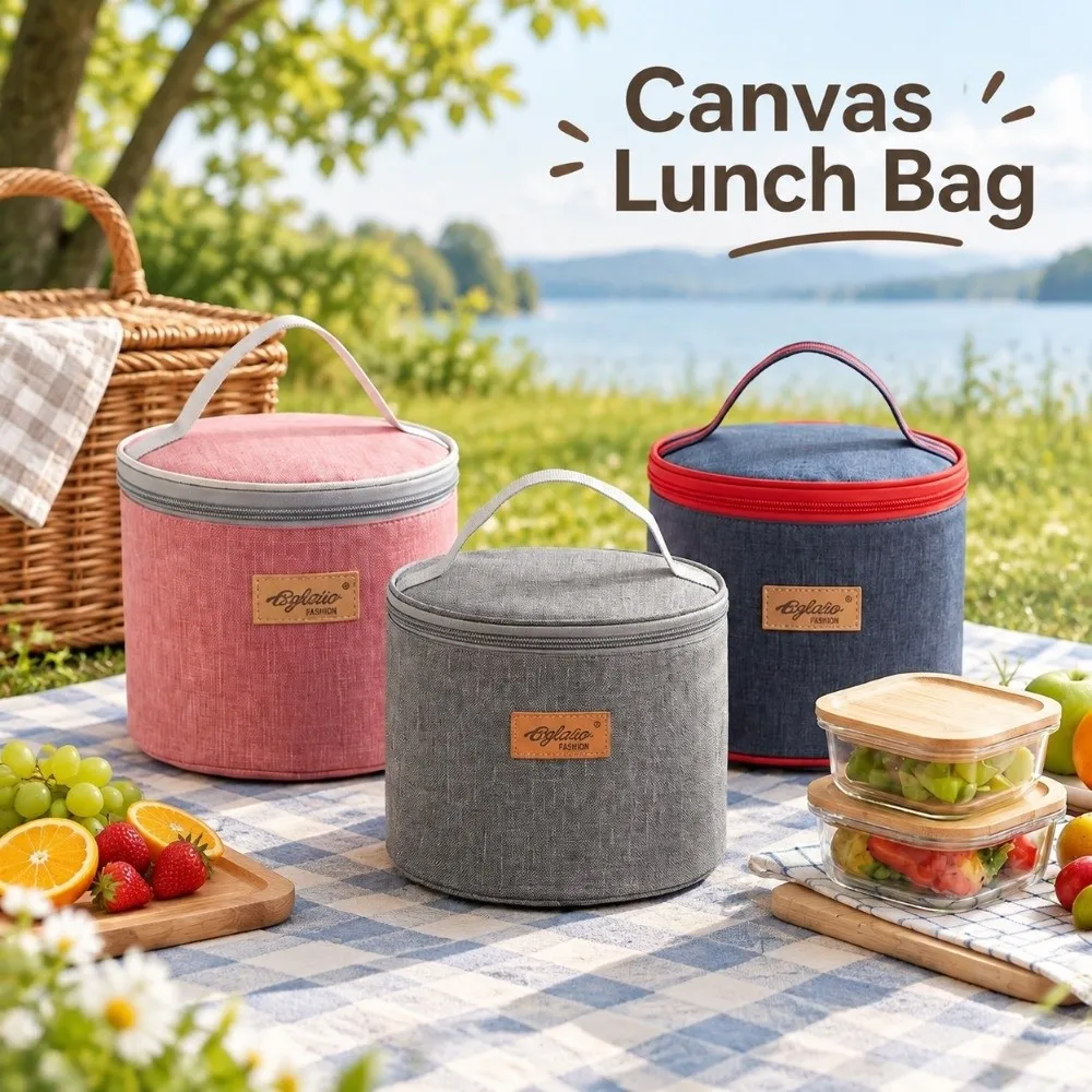 New Fresh-Keeping Insulation Bag Aluminum Foil Handbag Work Meal Bag Waterproof Insulation Layer Travel Picnic Bag Outdoor Trip