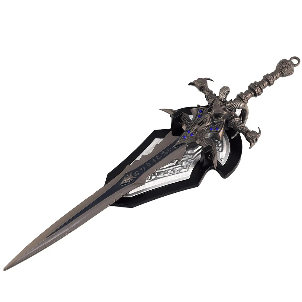 22cm Warcraft Frostmourne Weapon Model Wall Panels All Metal Toy Sword Ornament Game Peripherals Handicraft Boys Gifts Colletion - Image 6