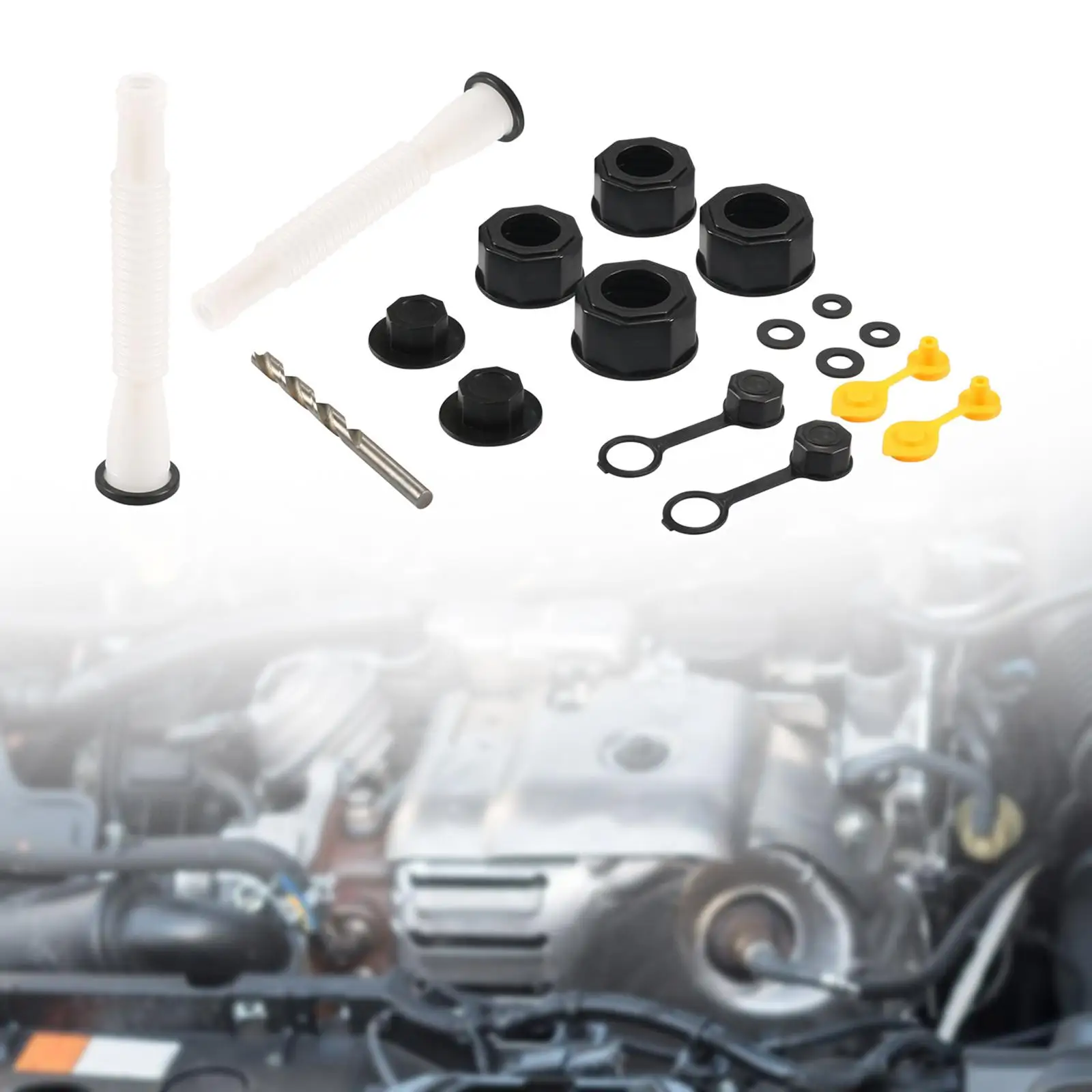 

Gas Can Nozzles,Gas Can Spout Replacement Gas Can Vent Caps Coarse Thread Fine Thread Screw Collar Caps for Trucks Auto