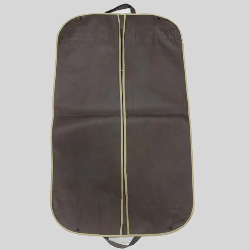 2 Pcs Garment Bags for Hanging Clothes Storage Coat Formal Dress Suit Coffee Travel
