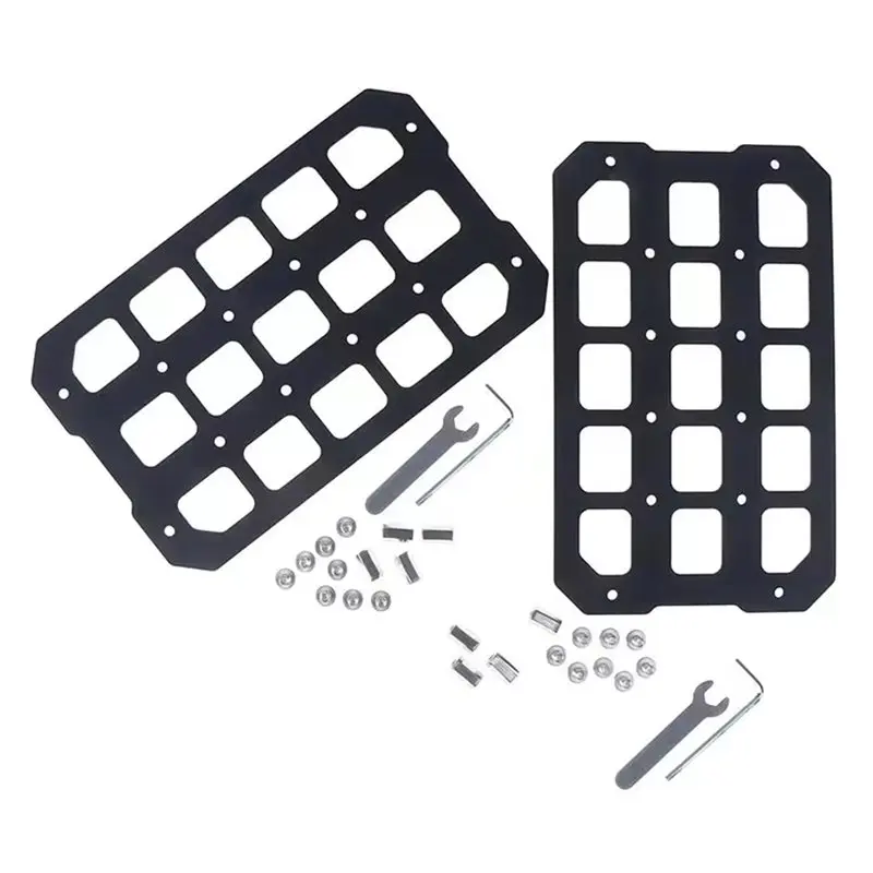 CYL-MOLLE Motorcycle Tail Box Expansion Panel Molle System Mounting Plate With Mounting Hardware