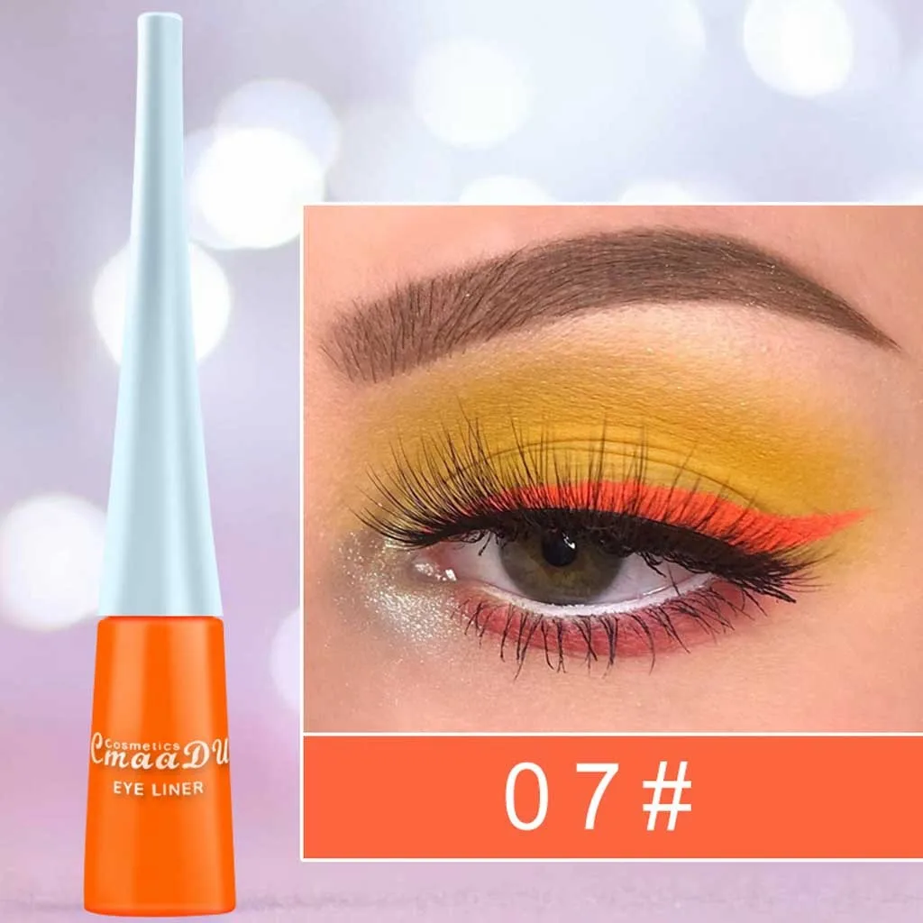 30ml jasny błyszczący cień do powiek wodoodporny brokatowy eyeliner w płynie matowy szybkoschnący eyeliner codzienna pielęgnacja osobista