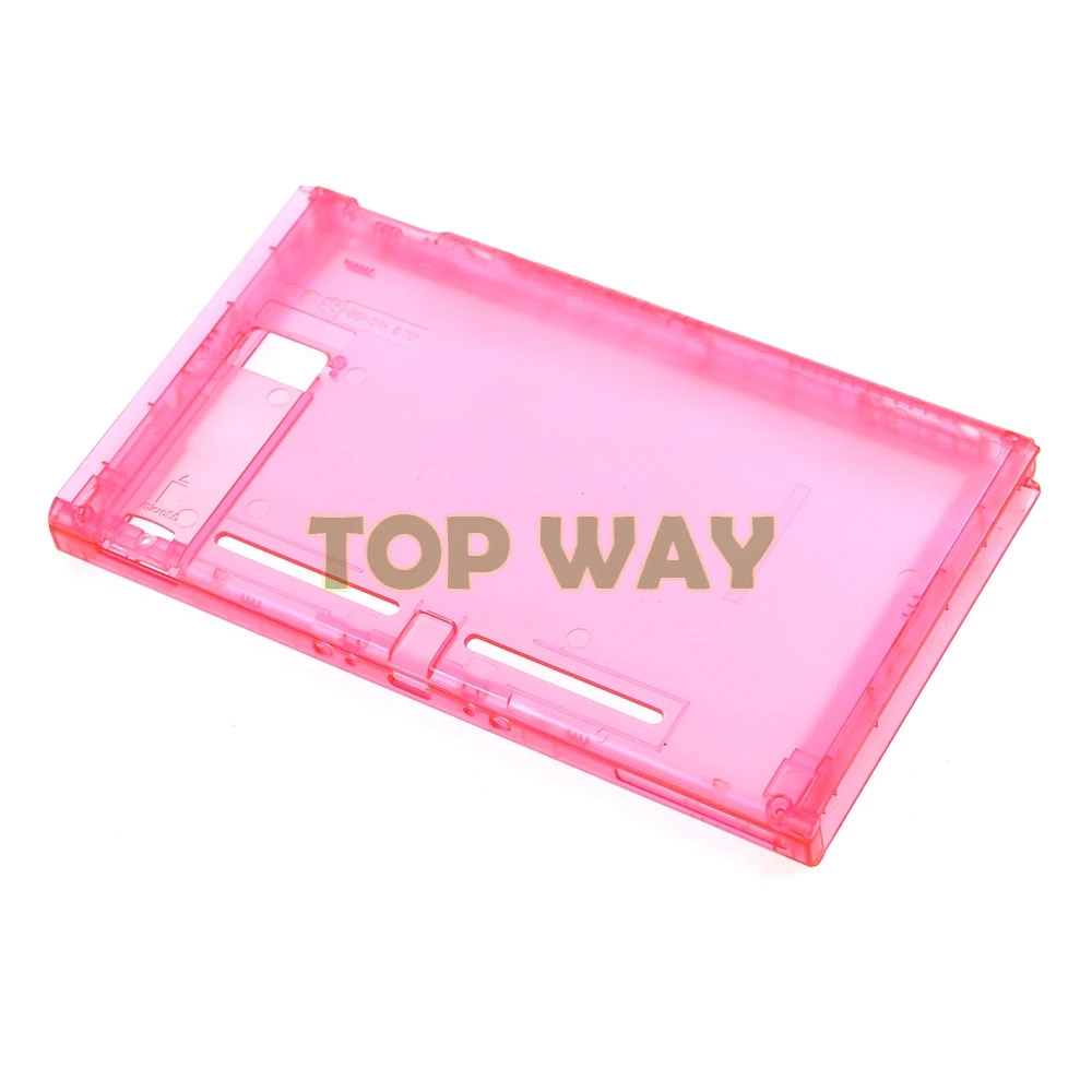 5 conjuntos para ns switch substituição habitação caso escudo placa frontal caso com botões transparentes cores claras