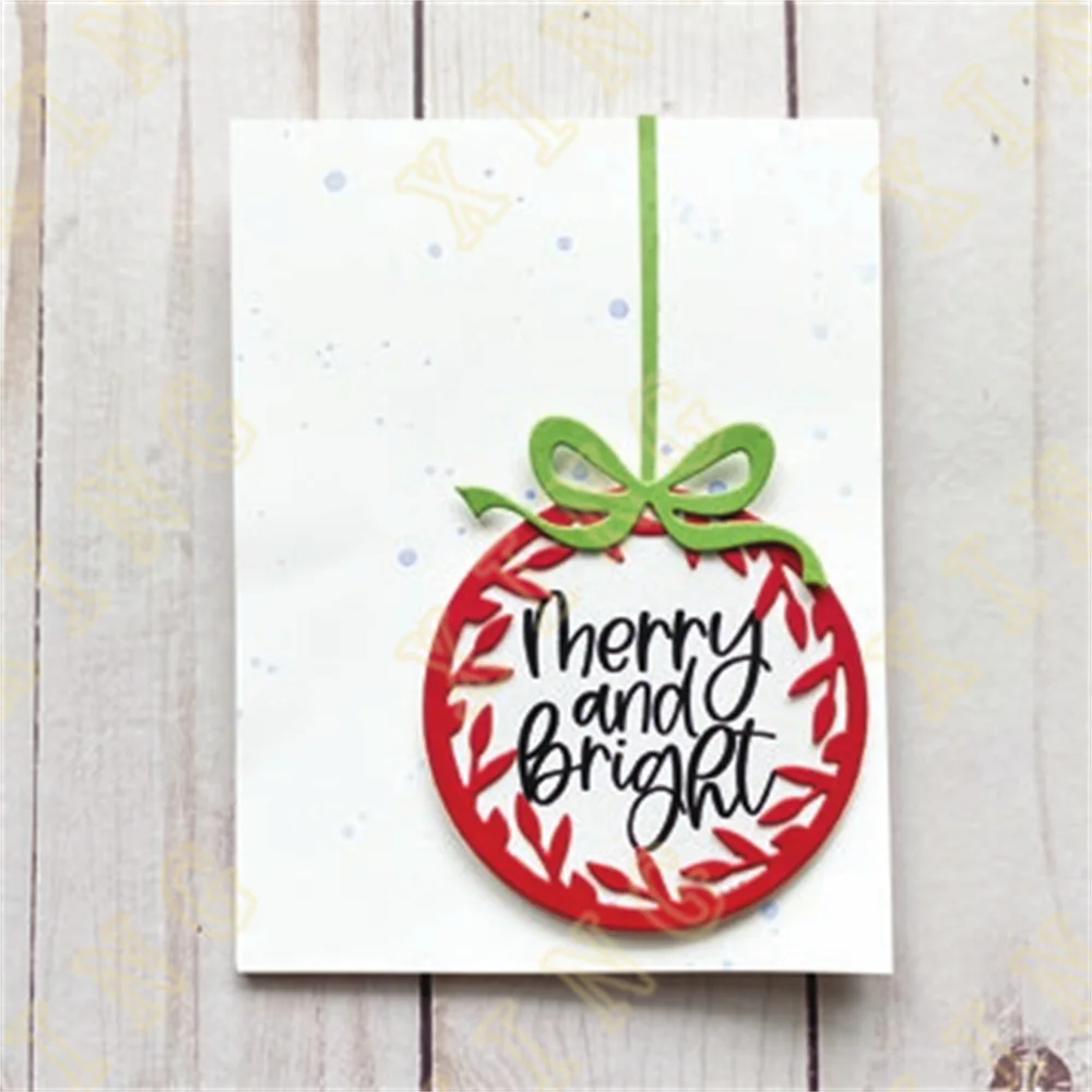 New Christmas Sentiments Metal Cutting Dies Stamps Stencil Scrapbooking New Make Photo Album Card Diy Paper Embossing Craf