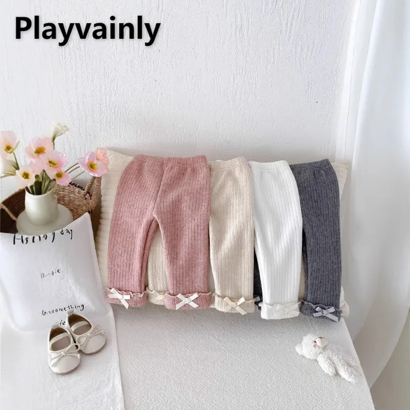 

Korean Style Girls Warm Leggings New Autumn Winter Children Fleece Thickened Tights Pants Toddler Kids Casual Trousers Z719